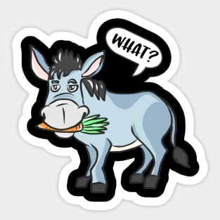 Sweet donkey kids comic donkey mule draft animal Muli Sticker